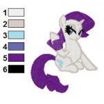 Fascinating Rarity My Little Pony Embroidery Design